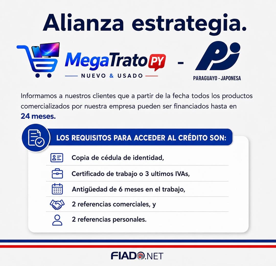 Alianza MegaTratoPY y Fiado.net
